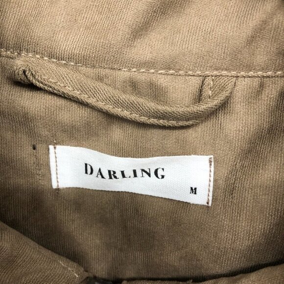 NWT Darling Fashions Tan Almond Marvels Canvas Neutral Lightweight Jacket size M - Picture 3 of 14